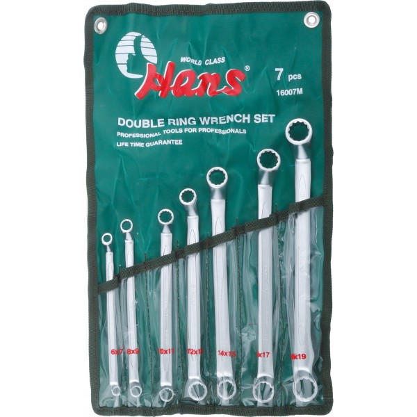 Набор накидных гаечных ключей Hans, 16007M