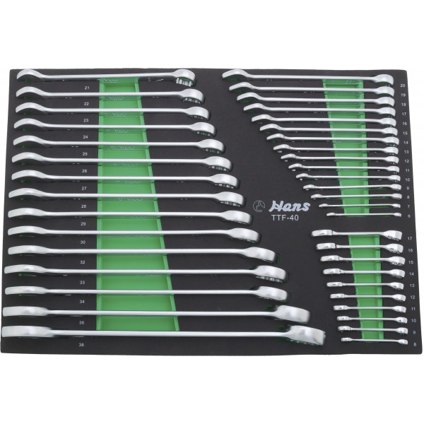 Ложемент комбинированных ключей 6-38 мм TTF-40