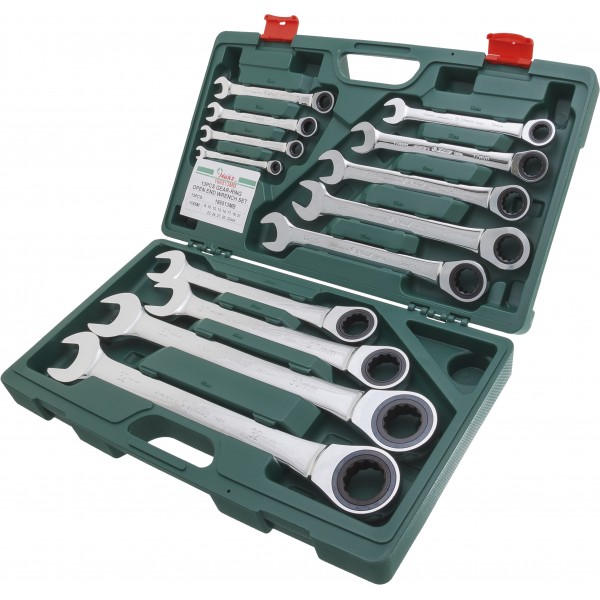 комплект трещоточных комбинированных ключей, 8-32 мм, 13 шт 166513MB