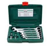 Набор комбинированных гаечных ключей с трещеткой и адаптером Hans, 16651MB