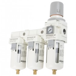 AFFW4000-04 Блок подготовки воздуха 1/2 трехступенчатый с влагомаслоотделителем, регулятором и манометром