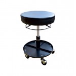 Табурет ремонтный круглый, микролифт с ходом 120 мм, инструментальная полка WDK-86020