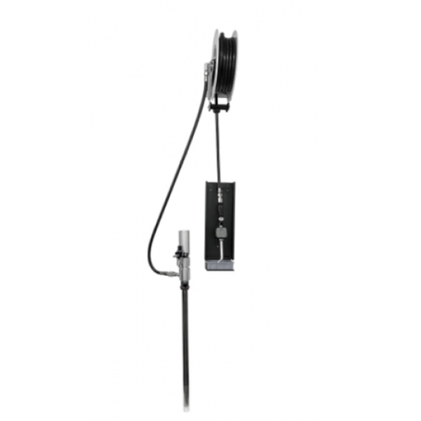 Насос для бочек 5:1 с настенной катушкой высокого давления (15 м)  и цифровым расходомером WDK-892415