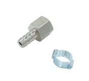 OPT-73010HF Штуцер пневматический ёлочка с обжимным кольцом, внутренняя резьба 3/8, 10 мм