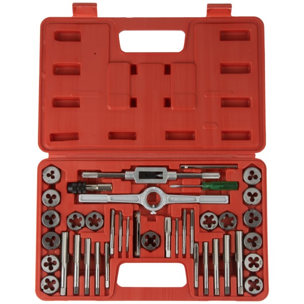 Набор метчиков и плашек 4NC40 - 1/2NF20, дюймовая резьба, 40 предметов OPT-ITDS40