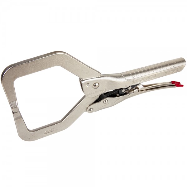 Зажим автоматический С-образный с фиксатором. Струбцины сварочные. WDK-65153AUTO