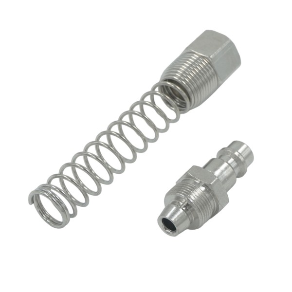 Штуцер быстроразъемного соединения пневматического с пружинкой, резьба 1/2 OPT-740PPS
