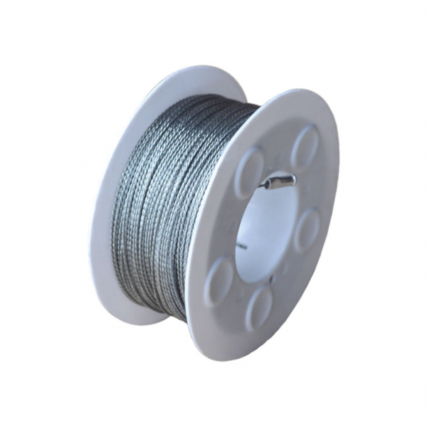 Струна для снятия стекол автомобиля витая, катушка 100 м WDK-65306