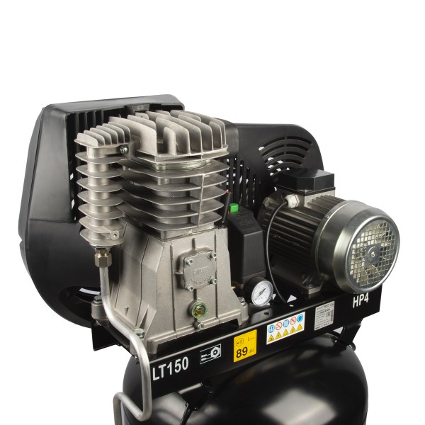 Масляный поршневой вертикальный компрессор с ременным приводом:541 л/мин, 10 бар, 150 л WDK-91554