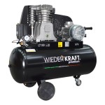 Масляный поршневой компрессор с ременным приводом: 541 л/мин, 10 бар; 380В/3.0 кВт, 100 л WDK-91054