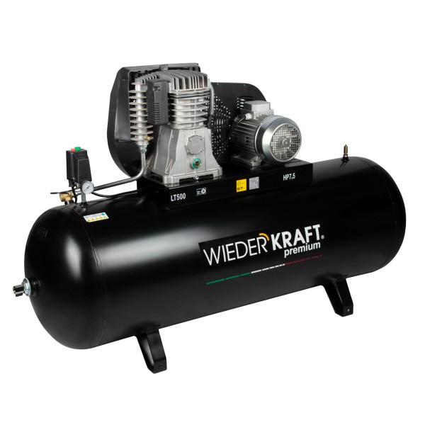 Масляный поршневой компрессор с ременным приводом 798 л/мин, 11 бар, 380В/5,5 кВт, 500 л WDK-95079