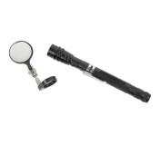 WDK-65453 Фонарик на гибкой рукоятке с зеркалом, 3 светодиода, магнит, длина 170-550 мм
