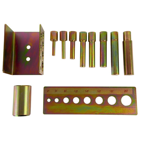 Набор пуансонов для выпрессовки сайлентблоков и подшипников. В комплекте 8 оправок WDK-80008