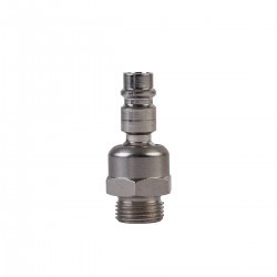 WDK-83KM Штекер быстроразъемного EU соединения с подвижным шарниром, резьба M 3/8“