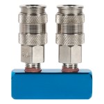 Распределитель пневматический, 2 быстроразъемных EU соединения резьба, 3 входа с резьбой 1/ WDK-82ML