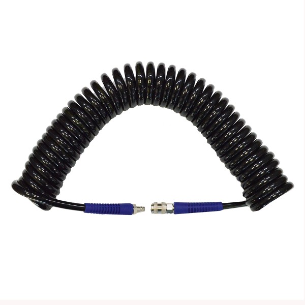 Шланг пневматический спиральный с БРС, 10 м, 10х14 мм WDK-65810