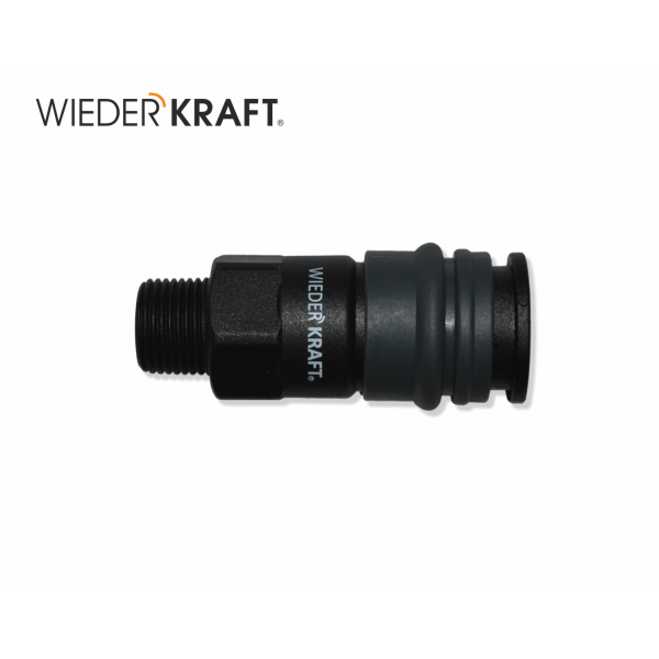 Композитное пневматическое быстроразъёмное соединение с внешней резьбой M 1/4 WDK-820SM