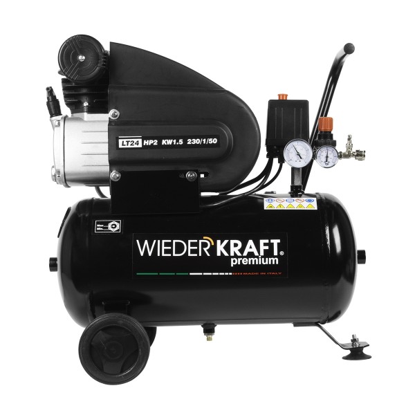 Масляный поршневой компрессор с прямым приводом:225 л/мин, 8 бар; 220В/1,5 кВт, 24 л WDK-90225