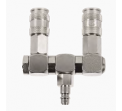 WDK-83RLL Разветвитель пневматический с вращающимися соединениями, вход со штекером, 2 выхода БРС