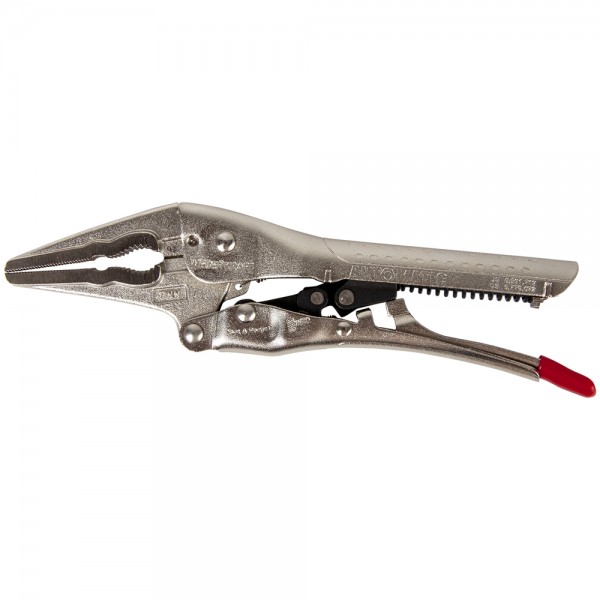 Зажим автоматический плоский удлинённый Струбцины сварочные.(200х95х20-25 мм) WDK-65108AUTO