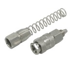 Соединение быстросъемное пневматическое с пружинкой, резьба 1/4 OPT-720SPS