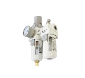 AC3010-03 Блок подготовки воздуха 3/8 с фильтром, манометром, маслораспылителем и регулятором давления