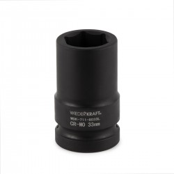 WDK-711-8033L Головка торцева ударная глубокая 1, 6 граней, 33 мм