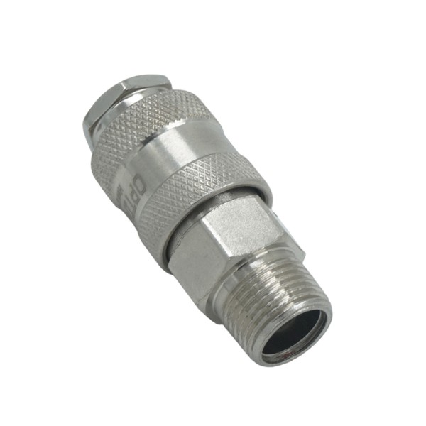 Соединение быстросъемное пневматическое с внешней резьбой 3/8 OPT-730SMA