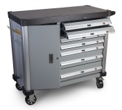 WDK-907E Тележка инструментальная, 7 ящиков и боковой отсек