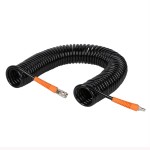 Шланг пневматический спиральный с БРС, 10 м WDK-65710