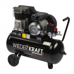 WDK-90532  Масляный поршневой компрессор с ременным приводом:320 л/мин, 9 бар; 220 В, ресивер 50 л