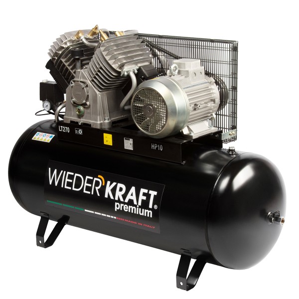 Масляный поршневой компрессор с ременным приводом 1300 л/мин, 11 бар, 270 л WDK-92712