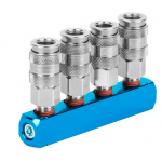 Разветвитель пневматический, вход 1/4 (F), 4 выхода БРС WDK-84MM