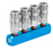 WDK-84MM Разветвитель пневматический, вход 1/4 (F), 4 выхода БРС