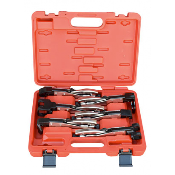 Набор сварочных  зажимов с фиксаторами в пластиковом кейсе. WDK-65612