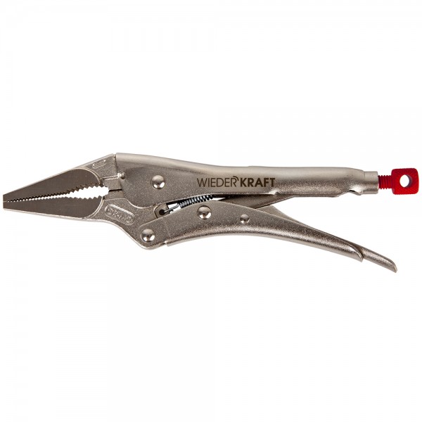 Зажимные  клещи  регулируемые с  фиксатором с удлиненными губками. Струбцины сварочные WDK-65047