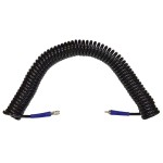 Шланг пневматический спиральный с БРС, 15 м, 10х14 мм WDK-65815