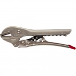 Зажим  сварочный  С-образный  с  тонкими губками с фиксатором. (275х108х25-30 мм) WDK-65074AUTO