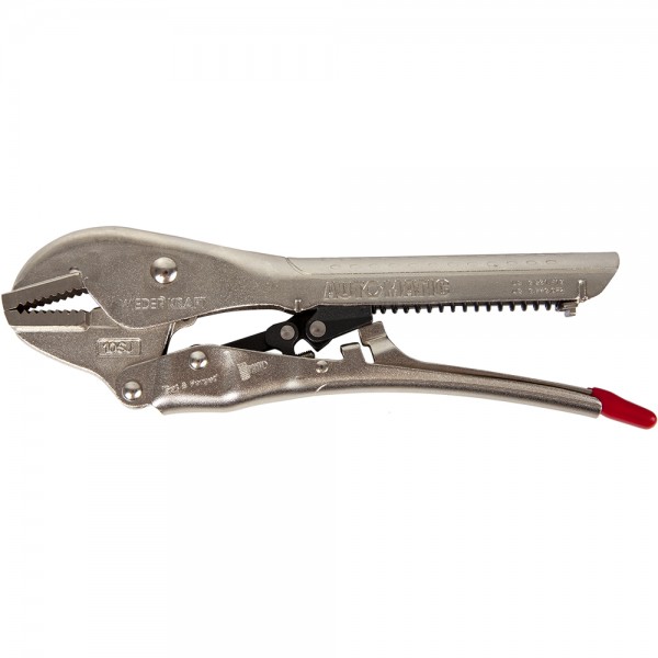 Зажим  сварочный  С-образный  с  тонкими губками с фиксатором. (275х108х25-30 мм) WDK-65074AUTO