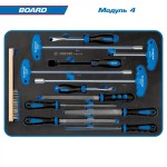 Набор инструментов BOARD для тележки, 15 ложементов, 325 предметов KING TONY 934-325MRVD
