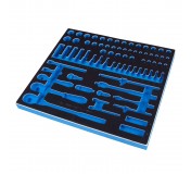 Ложемент для набора торцевых головок 1/4"&3/8" с принадлежностями 9-5575MRV02, EVA KING TONY 85819132B