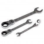 Набор комбинированных трещоточных ключей, 10-19 мм, 6 предметов KING TONY 12006MR