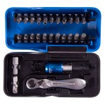 Набор вставок (бит) серии АТОМ, 1/4, PH, PZ, Hex, Torx, 26 предметов KING TONY 1026CQ-AM