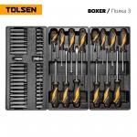 Набор инструментов BOXER в черной тележке, 157 предметов TOLSEN TT85415
