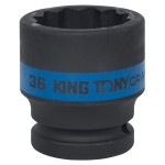 Головка торцевая ударная двенадцатигранная 3/4, 36 мм KING TONY 653036M