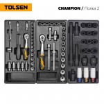 Набор инструментов CHAMPION для тележки, 18 ложементов, 239 предметов TOLSEN TT85416-239