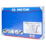 Набор комбинированных ключей с трещоткой, ложемент, 15 предметов KING TONY 9-10215MR