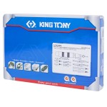 KING TONY Набор отвертка ударная 5/16 с принадлежностями, ложемент, 6 предметов 9-4128FR