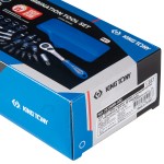 Набор торцевых головок с принадлежностями серии АТОМ, 1/4, шестигранные, 5-14 мм, 39 предметов KING TONY 2539MR-AM