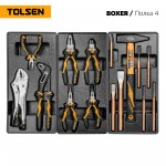 Набор инструментов BOXER для тележки, 12 ложементов, 157 предметов TOLSEN TT85415-157